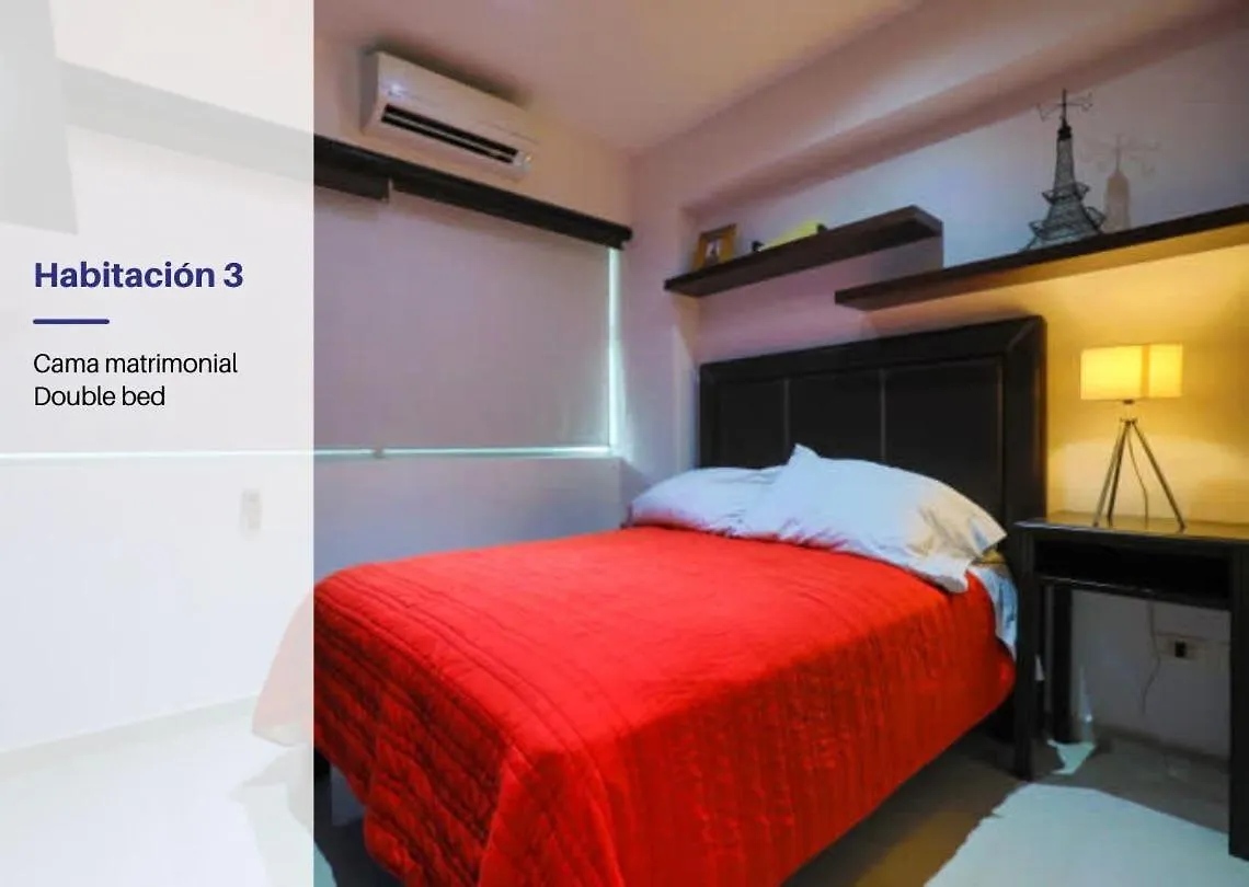 Spacious Apartment With Gym & Pool Cancún Messico